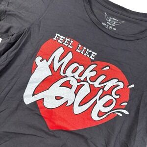 Bandit‎ Brand Feel Like Making'  Love Tshirt L Rare! Broken In Look & Feel